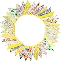 G2PLUS 36pcs Guirnalda Banderas Tela Guirnalda de Bandera Guirnaldas Coloridas Guirnalda Fiesta Guirnalda de Bandera…